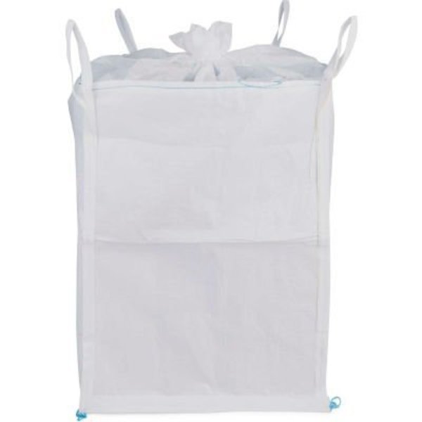 Shop Tough Commercial FIBC Bulk Bags - Duffel Top, Spout Bottom 4000 Lbs Coated PP, 35 x 35 x 50 - Pack Of 1 GL50CDS4K-1